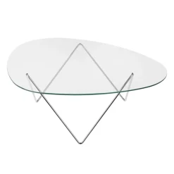 Table basse Pedrera, Chrome