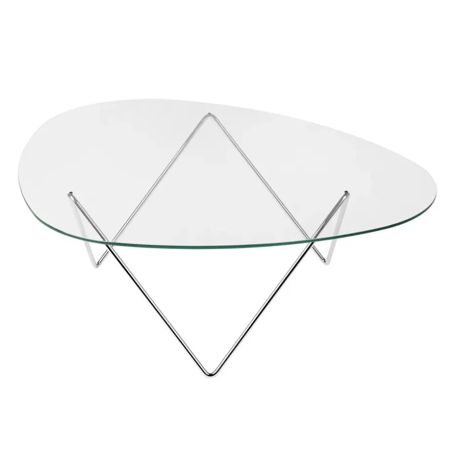 Table basse Pedrera, Chrome