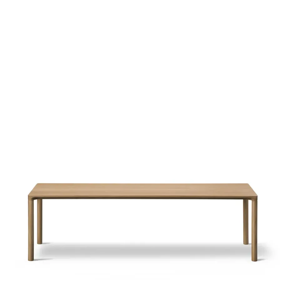 Table basse Piloti 6715, Chêne clair huilé-hauteur 35 cm