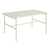 Table basse Rebar 80x49x40,5 cm, Beige marble-alabaster