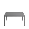 Table basse Santander 78x78x40 cm, Aluminium gris