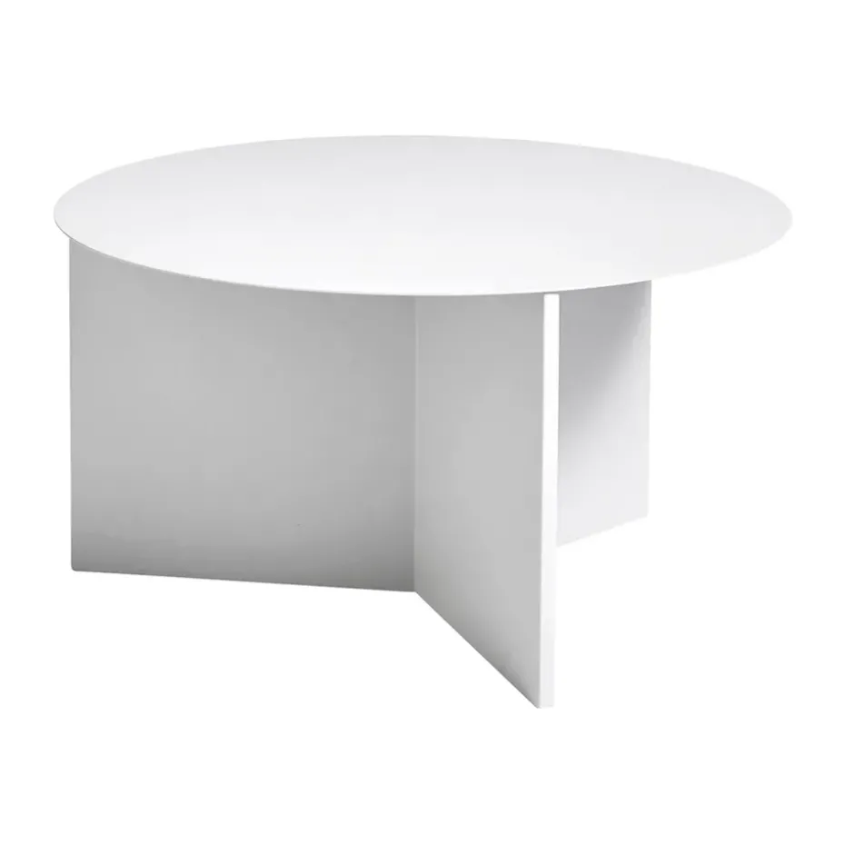 Table basse Slit Ø65 cm, White
