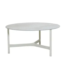 Table basse Twist large Ø90 cm, Fossil grey-white