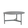 Table basse Twist large Ø90 cm, Fossil black-light grey