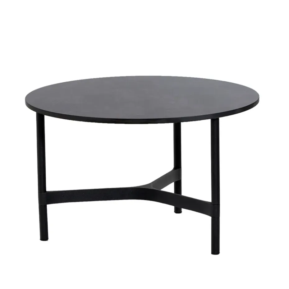 Table basse Twist medium Ø70 cm, Dark grey-lava grey
