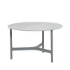 Table basse Twist medium Ø70 cm, Fossil grey-light grey