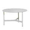 Table basse Twist medium Ø70 cm, Fossil grey-white