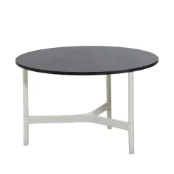 Table basse Twist medium Ø70 cm, Dark grey-white
