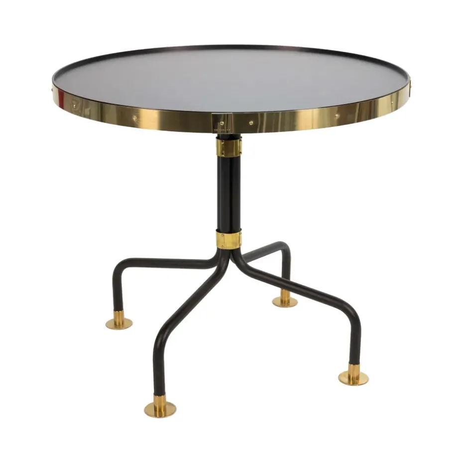 Table bistrot 12, Noir-laiton