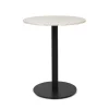 Table bistrot Mineral, blanc, marbre bianco curia