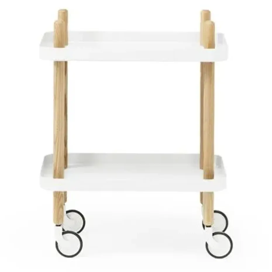 Table Block, blanc