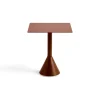 Table café carrée Palissade Cone 65x65 cm, Iron red