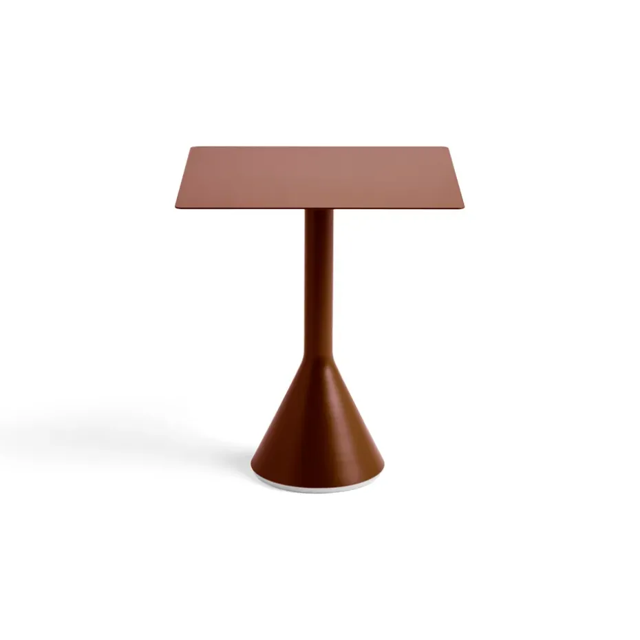 Table café carrée Palissade Cone 65x65 cm, Iron red