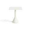 Table café carrée Palissade Cone 65x65 cm, Cream white