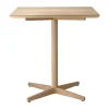 Table colonne Tak 70x70 cm, Monocoat natural