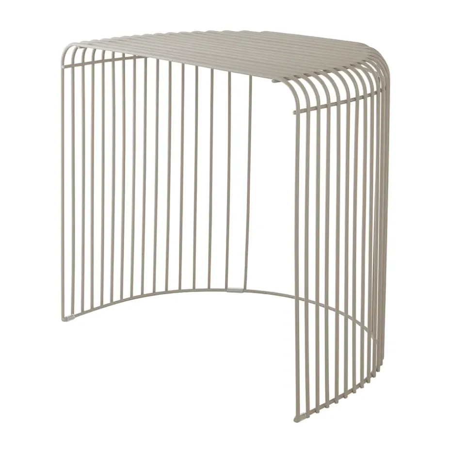 Table Curva 45 cm, Taupe