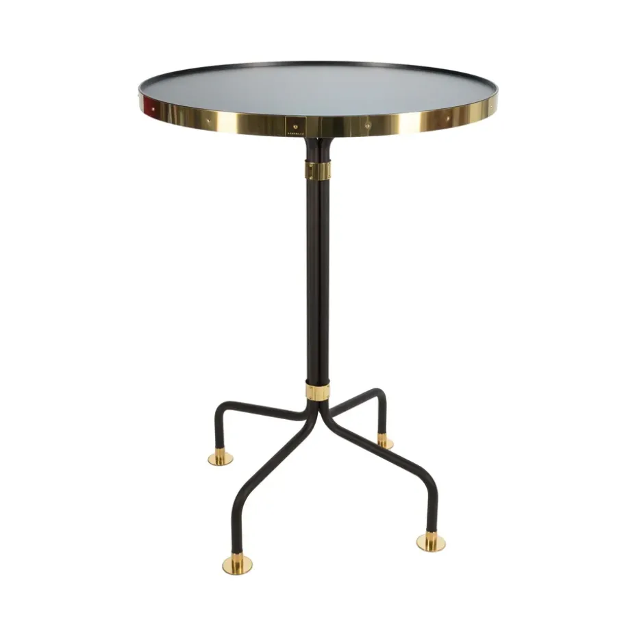 Table d'appoint 12, noir, laiton