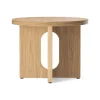 Table d’appoint Androgyne Ø50 cm base en chêne, Plateau de table en chêne