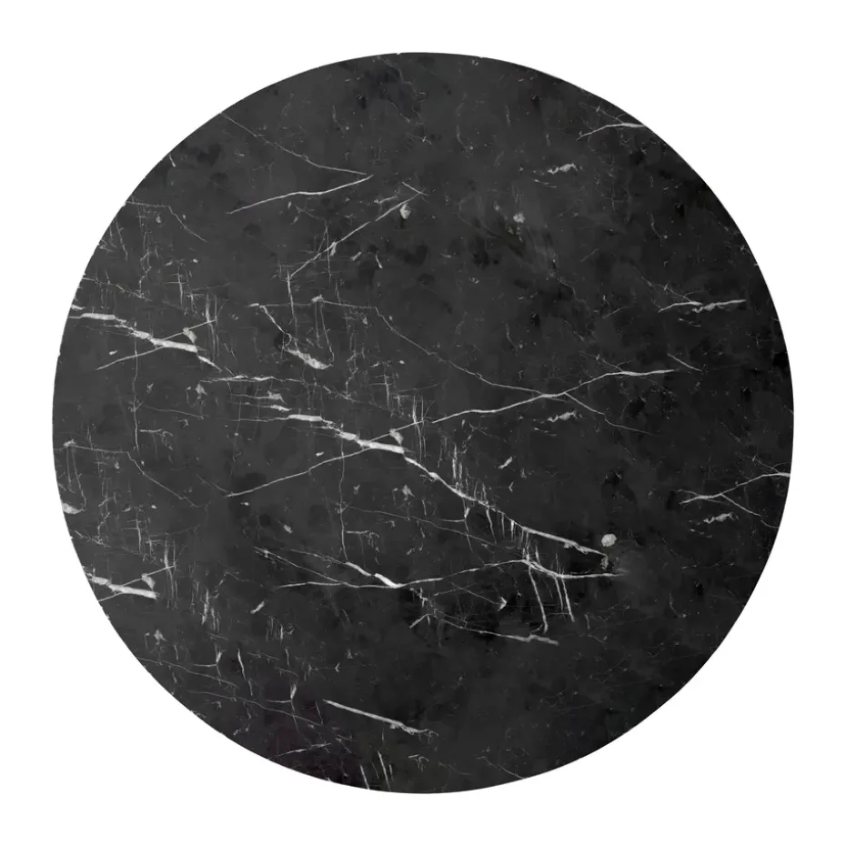 Table d'appoint Androgyne plateau de table Ø65 cm, Nero Marquina