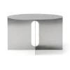 Table d'appoint Androgyne Ø63 cm, Brushed steel