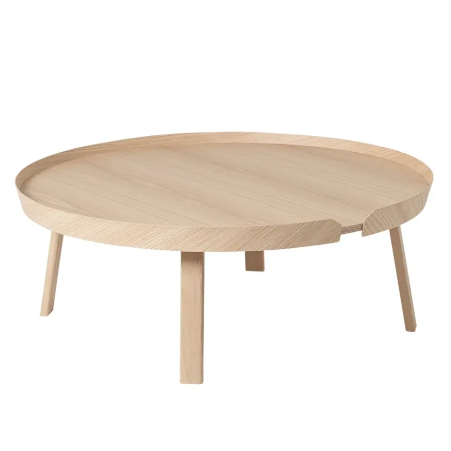 Table d'appoint Around extra large, Oak