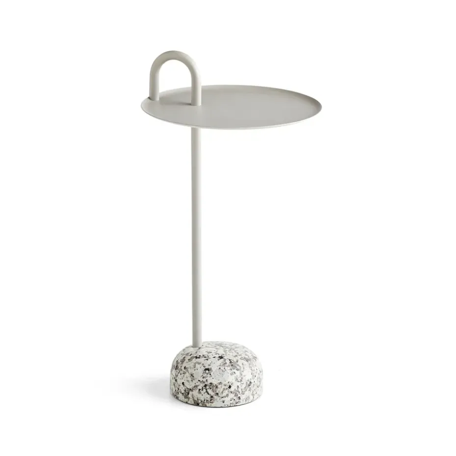 Table d'appoint Bowler, Beige-granite
