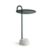 Table d'appoint Bowler, Fir green-granite