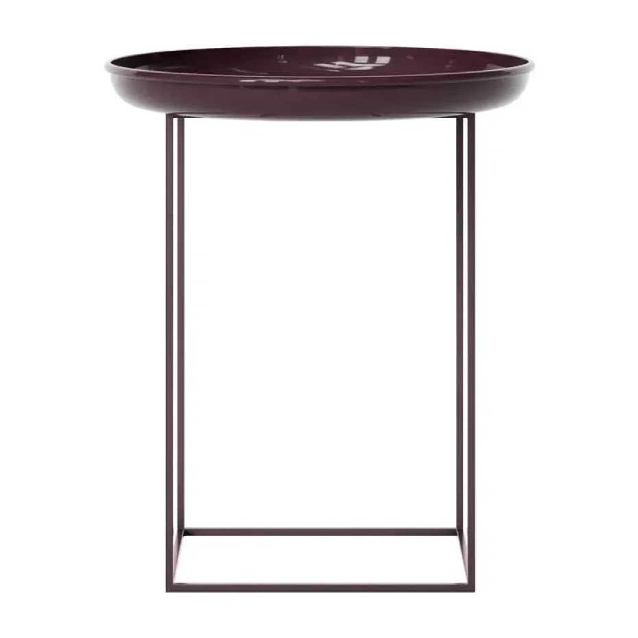 Table d'appoint Duke small, Lacquered maroon