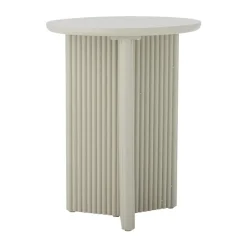 Table d’appoint Edith Ø40 cm, Blanc