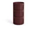 Table d’appoint Facet Cabinet 30, Burgundy