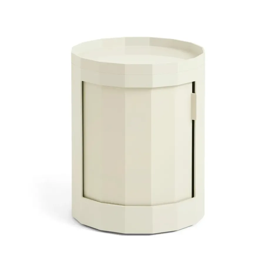 Table d'appoint Facet Cabinet 100, Eggshell