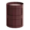 Table d’appoint Facet Cabinet 20, Burgundy