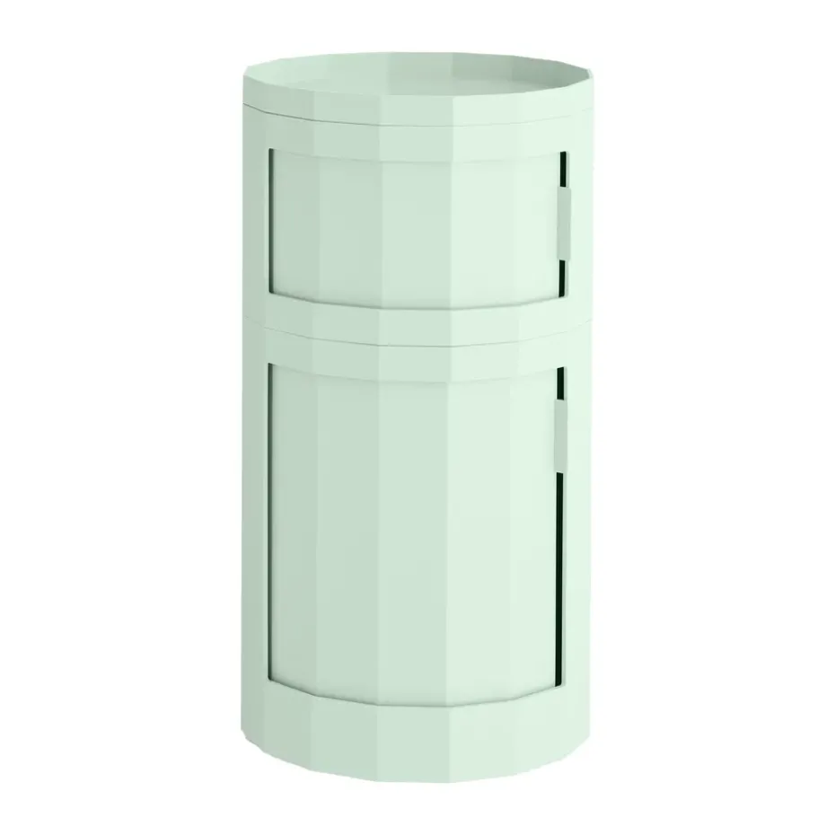 Table d’appoint Facet Cabinet 110, Soft mint