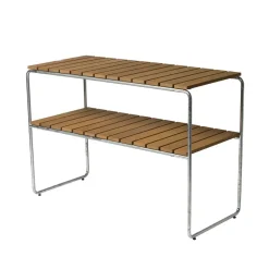 Table d'appoint Grythyttan, Chêne huilé-structure en acier avec galvanisation à chaud