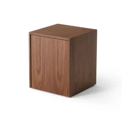 Table d'appoint Mass avec tiroir, Noyer