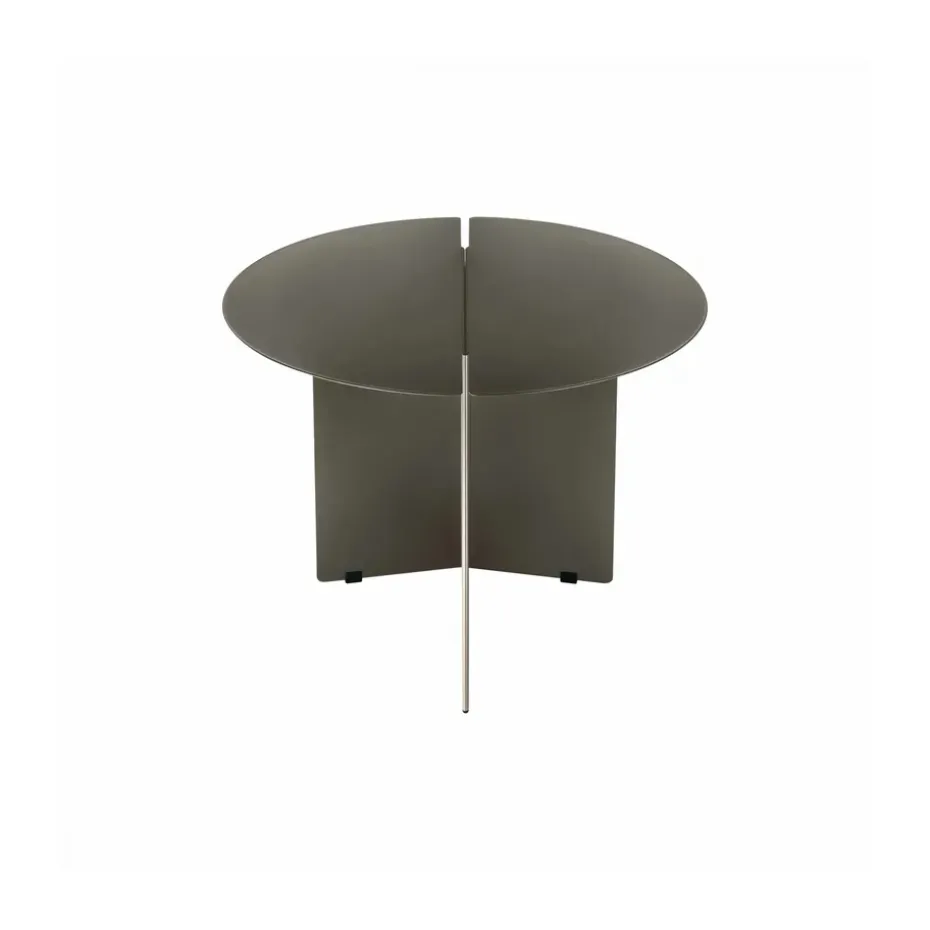 Table d'appoint ORU M Ø50, Burned metal