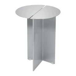 Table d'appoint ORU S Ø35 cm, Acier inoxydable mat