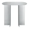 Table d’appoint ORU 80x35x75 cm, Acier inoxydable mat