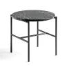 Table d'appoint Rebar Ø45 cm, Black marble-black