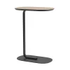 Table d'appoint Relate H: 73,5 cm, Oak veneer-Black