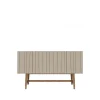 Table d'appoint Vass 60 180, Dark sand, dark smoked oak p6 support