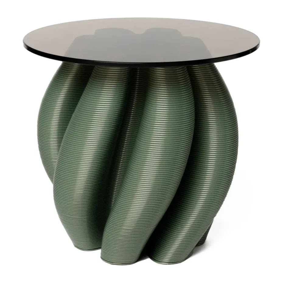 Table d'appoint Water lily Ø50 cm, Olive