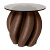 Table d'appoint Water lily Ø50 cm, Chocolate