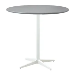Table de café Drop Ø80 cm, Light grey-white