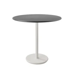 Table de café Go Ø80 cm, Lava grey-white