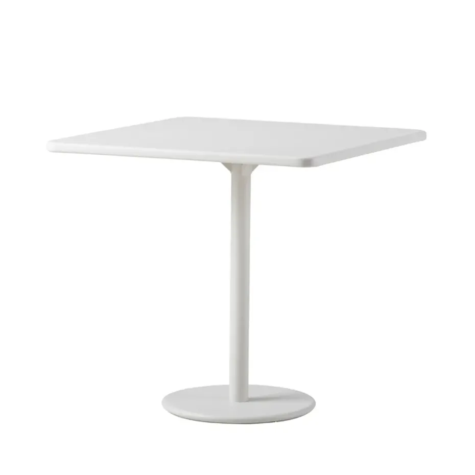 Table de café Go 75x75 cm, White-white