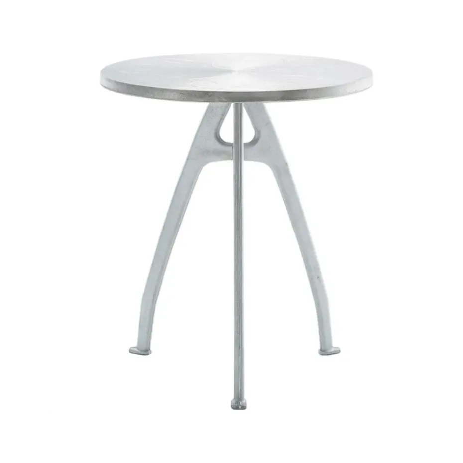 Table de café Odd, Aluminium, support en aluminium brut, boucle