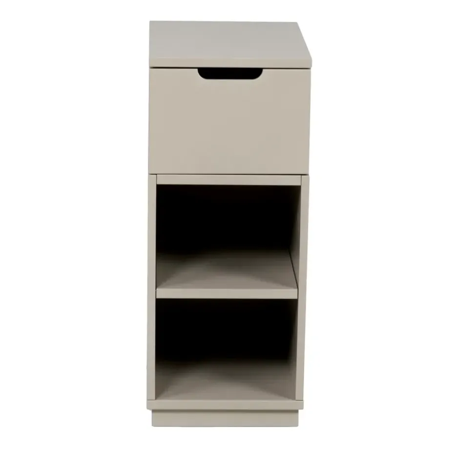 Table de chevet Aoko 72 cm 1 tiroir, Beige