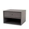 Table de chevet Dash, coffee 35, suspension incluse cm