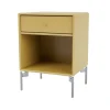 Table de chevet Dream, cumin 157, pieds chromés